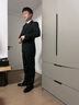 海澜之家（HLA）西服套装男春秋新轻商务经典系列西装套装 黑色02【西服+西裤】 XS 170/88A推荐114~124斤 实拍图