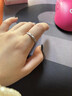 BJYLS999足银满天星戒指女小众设计感轻奢食指戒素圈磨砂纯银尾戒礼物 S999足银材质（标刻足银999） 实拍图