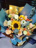 艾斯维娜情人节鲜花速递向日葵混搭花束生日礼物全国同城配送 向日葵香槟韩式花束 实拍图