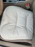 齐选汽车坐垫四季通用高档轻奢全皮单片座椅垫夏季透气座垫车内装饰 米白色【纳帕皮打孔】单坐垫 实拍图