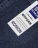 罗蒙（ROMON）男士牛仔裤男秋冬商务休闲裤男弹力直筒男裤厚款深档直筒长裤高腰 深蓝+深蓝【春秋】 厚款 34 【腰围2尺7建议145-155斤】 实拍图