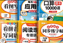 斗半匠一年级下册语数专项训练口算题卡每天10道应用题看图写话练字帖看拼音写词语阅读理解专项训练（6册 实拍图