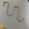 不锈钢挂钩厨卫门后挂钩橱柜钩柜门挂钩宿舍挂钩神器多功能挂物架 单勾款不锈钢材质【2个装】 实拍图