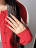 唯一（Winy）施华洛世奇锆999足银戒指情侣一对戒男士求订婚生日520送女友礼物 实拍图