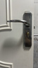 虎顿（HOTUN）门锁卧室用通用型室内房门木门房间锁具门把手不锈钢老式柄面板304不锈钢锁体锁舌KTS04-125SS 实拍图