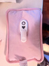 彩虹热水袋暖手宝充电暖宝宝暖水袋注水暖手袋热敷暖肚子 粉色 实拍图
