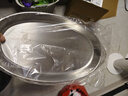 美厨（MAXCOOK）304不锈钢盘碟 鱼盘盆碟椭圆盘碟34CM MCWA8373 实拍图