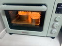 海氏（Hauswirt）C40三代电烤箱家用烘焙多功能发酵一体机食品级搪瓷内胆智能菜单新年礼物 湖水绿 40L 实拍图
