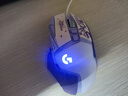 罗技（G） G502 HERO主宰者 有线鼠标 游戏鼠标 吃鸡鼠标 电竞鼠标宏编程可配重HERO引擎 礼盒送男友 G502H-星河紫+鼠标垫+防滑贴 实拍图