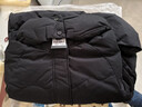 雅鹿羽绒服女中长款2025冬季新款时尚韩版连帽女士加厚保暖宽松外套 黑色 XL (170) 实拍图