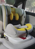 Heekin德国 儿童安全座椅汽车用0-4-12岁婴儿宝宝360度旋转ISOFIX硬接口 时尚黄(ISOFIX+360度旋转) 实拍图