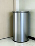 Supercloud不锈钢垃圾桶大号翻盖立式室内外商场酒店摇盖港式桶果皮箱38*73 实拍图