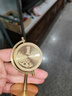 【黄铜一亿小目标】旋转地球仪转转车载办公桌面摆件创意礼品g 【大号】壹个亿小目标（黄铜摆件） 实拍图