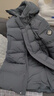 京东京造【高充绒312G】90绒羽绒服男冬季男女长款加厚保暖外套 灰色 L 实拍图