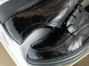 星期六男鞋头层羊皮男士手抓纹皮鞋子商务休闲皮鞋男鞋 黑色 44  实拍图