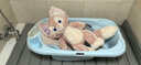 cam IL MONDO DEL BAMBINO意大利原装进口新生婴儿洗澡盆加厚可坐可躺硅胶防滑宝宝儿童洗澡 天蓝色U47【硅胶防滑坐躺两用】 实拍图