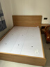 全友家居 北欧原木风次卧室单人床1.5米2米现代简约板式家用大床家具 实拍图