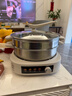小熊（Bear）0涂层电火锅火锅专用锅电锅家用4-6个人不粘分体式可拆洗多功能蒸煮一体不锈钢电煮锅4L火锅锅40S1 实拍图