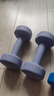 Keep 彩色浸塑哑铃 男女家用家庭健身肌肉塑形手臂轻重量紫灰色 3kg*2 实拍图
