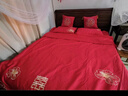 墨斗鱼结婚抱枕送新人礼物红色喜字靠枕沙发靠垫婚礼婚房布置装饰1对 实拍图