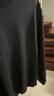 凡客诚品（VANCL）凡客官方店秋季休闲纯色上衣长袖百搭圆领卫衣 黑色 5XL 实拍图