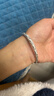 唯一（Winy）银手镯纯银9999足银实心镯子生日情人节礼物女朋友老婆新年送妈妈 实拍图
