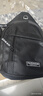 运动跑步包男休闲斜挎包手机包防泼水健身包女单肩包 黑色 实拍图