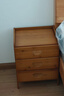 木马人现代简约床头柜简易卧室多层小柜子床边柜家用多功能储物柜可置物 【三抽屉】D款-茶色（健康楠竹） 实拍图