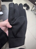 诗兰伦萨手套男冬季保暖防泼水防风防滑户外运动加绒加厚触屏骑行防寒手套 黑色-加绒 实拍图