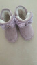 牧童小考拉宝宝雪地靴男孩冬季新款女童鞋加厚保暖幼儿可爱加绒大棉鞋 丁香紫 25 鞋内长15.5cm/适合脚长14.7cm 实拍图