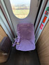 原始人（The Primitive）户外折叠椅月亮椅露营折叠椅子折叠凳便携凳子钓鱼凳钓鱼椅 经典加高靠背薄雾紫【五层夹棉+加厚大头枕+加固绑带】 实拍图