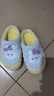 冬季儿童棉拖鞋男女童保暖防滑加绒亲子包跟中小童宝宝毛毛棉拖鞋 升级版天蓝兔子拖鞋 12 38/39码（适合37/38脚穿） 实拍图