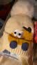 MINI TUTUYA宝宝帽子秋冬季护耳帽围脖6个月-4岁婴儿针织帽保暖2岁儿童毛线帽 恐龙当家-奶油米（纯棉内里） 大码-两件套（帽子+围脖） 实拍图
