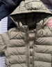 优衣库婴幼儿宝宝PUFFTECH空气棉服可机洗拉链连帽外套478427 56 橄榄色 100 实拍图