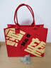 新年国潮中国红毛毡手提袋伴手礼托特包大容量中秋节日礼品袋定制 愿望都成真 实拍图