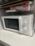 美的（Midea）家用小型快捷微波炉 双旋钮操控 一级能效五档火力 智能解冻360°旋转加热   M13J 乳白色 M13J 实拍图