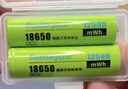 倍量（Doublepow）18650锂电池12950mWh尖头2节3.7V-4.2V通用可充电锂电池强光手电筒专用 实拍图