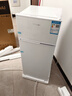 HYUNDAI（韩国现代）小冰箱迷你小型家用冷藏冷冻宿舍出租房办公室双开门二门电冰箱节能省电 118L白【行业热卖+店铺热卖】 实拍图