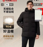 坦博尔羽绒服男可脱卸帽宽松大码男士商务保暖外套510505D 黑色 190  实拍图