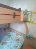 可颜上下铺床儿童床男孩女孩卡通高低床子母床双层床小户型实木上下床 柜梯款 上床宽130  下床宽150 实拍图