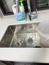 悍高（HIGOLD） 厨房水槽304不锈钢手工压纹大单槽家用台下洗菜盆家用洗碗槽水池 雅银75×43单槽【窄边款】 实拍图