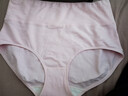 Cofni意大利纯棉内裤女士高腰收腹提臀纯色简约裸感无痕抗菌内档三角裤 浅杏+浅蓝+浅紫+浅灰：刺绣 4条 XL ：【125斤-140斤】 实拍图