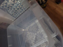 禧天龙塑料衣物收纳箱玩具整理箱70L 透明  2个装 不带轮 实拍图