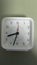 得力儿童节方形简约指针闹钟柔光夜灯台式时尚座钟起床神器 开学升学季必备 白色8851开学新年礼物 实拍图