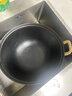 王源吉铁锅炒锅铸铁锅双耳苏锅王老式家用圆底无涂层龟纹大肚炒锅36cm 实拍图