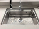 欧琳（OULIN）水槽大单槽水槽厨房水池洗菜盆一体盆三孔系列304不锈钢单槽616B 实拍图
