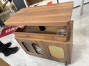 城市屋顶实木茶几可移动升降折叠实木茶几客厅家用角几小户型推车沙发边几 胡桃色-整装【免安装】 实拍图