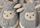 儿童棉拖鞋冬季女童2025新款包后跟室内家居女孩宝宝毛毛棉鞋男童 灰色 34/35码(适合19-19.5cm脚长) 实拍图