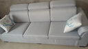 创繁现代可拆洗布艺沙发简约客厅小户型免洗科技布沙发组合家具 直排三人位2.15M 高密度海绵座包/麻布 实拍图