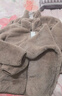 优衣库女装男装长绒摇粒绒拉链茄克/长袖外套夹克479611 30 浅米色 L 实拍图